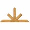 Ekena Millwork Saratoga Rough Sawn Timber Gable Bracket, Western Red Cedar, 72"W x 36"H x 4"D x 6"F, 12/12 Pitch GBW072X36X0406SAR00RWR - alternate 1